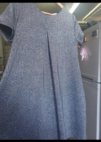 Gri simli  Piliseli cok şık Kadın hamile tunik - Görsel 3