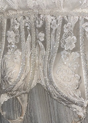 Özel dikim Korse detay boncuk işlemeli  A Kesim Gelinlik - Görsel 7