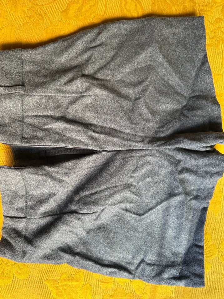 Düğmeli Gri Midi Kadın Mini Etek - Görsel 4