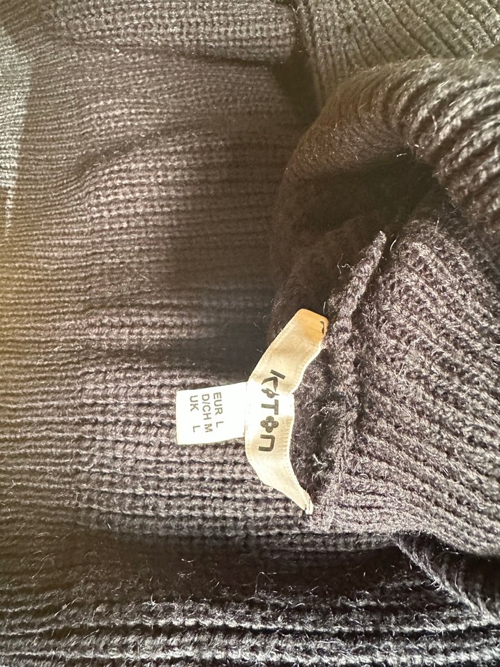 Gri Boğazlı Triko Kadın Kazak - Görsel 2