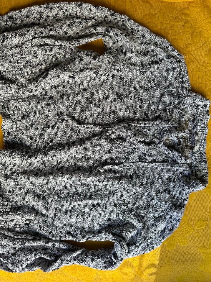 Gri Örgü Bohem Balıkçı Yaka Kadın Kazak - Görsel 3