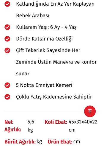 9- 18 kg Beden Seyahatlerde yer kaplamayan çantalı bebek arabası