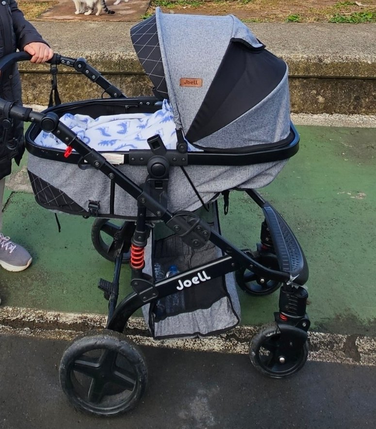 Gri Bebek Arabası - Görsel 2