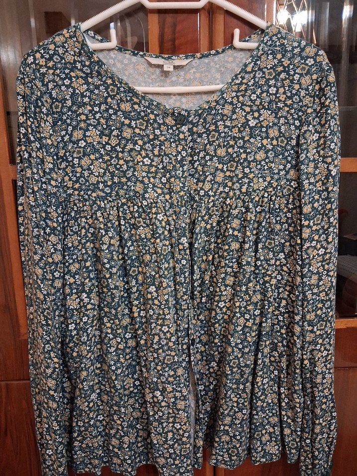 Uzun Kollu, Düğmeli bluz - Görsel 4