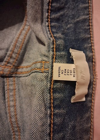 Mavi  Kadın Denim Bol Kesim Midi Jean - Görsel 7