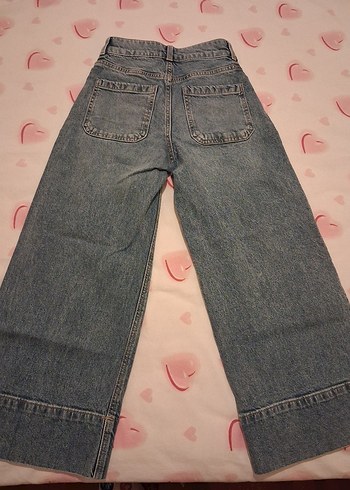 Mavi  Kadın Denim Bol Kesim Midi Jean - Görsel 4