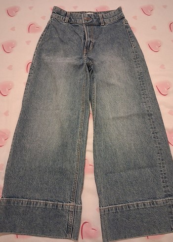 Mavi  Kadın Denim Bol Kesim Midi Jean - Görsel 6