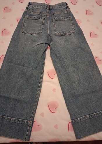 Mavi  Kadın Denim Bol Kesim Midi Jean - Görsel 5