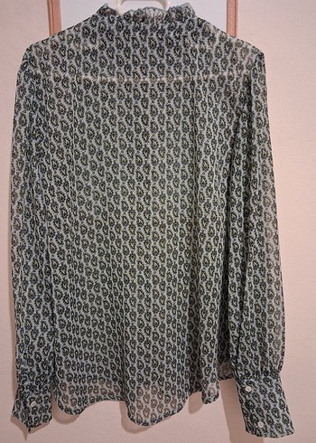 Bohem Yeşil Kadın Bluz - Görsel 2