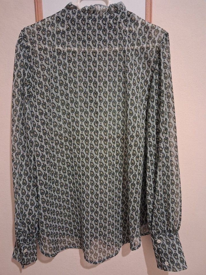 Bohem Yeşil Kadın Bluz - Görsel 2