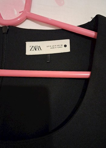 Siyah Kısa Kollu Midi Elbise - Görsel 5