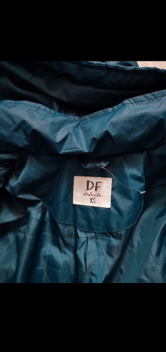 Mavi Turkuaz Unisex Mont - Görsel 5