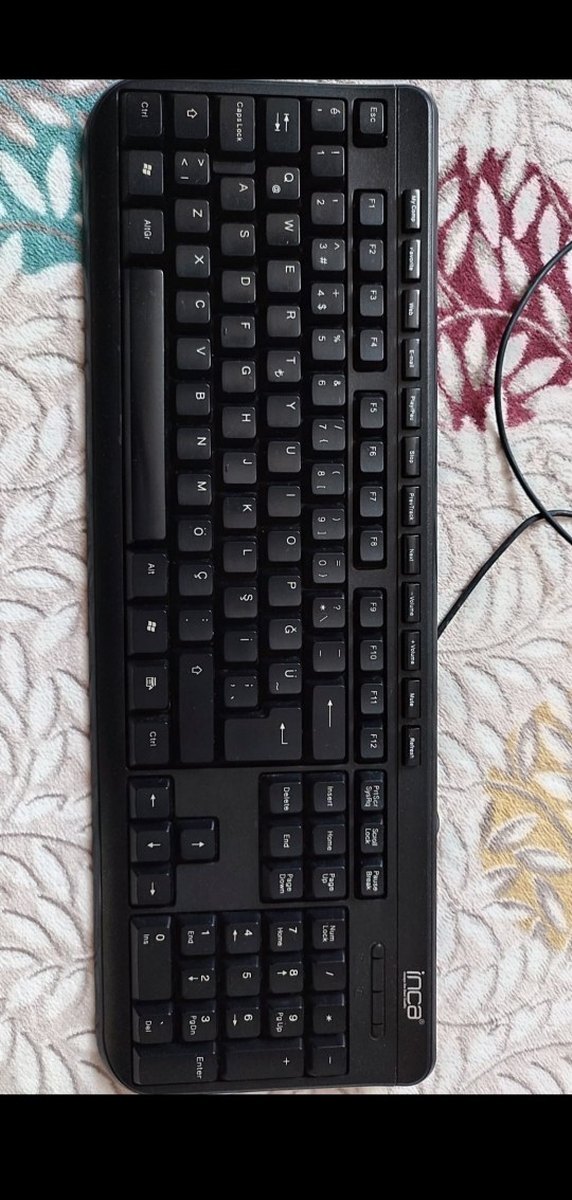 Inca Kablolu Siyah Klavye - Görsel 2