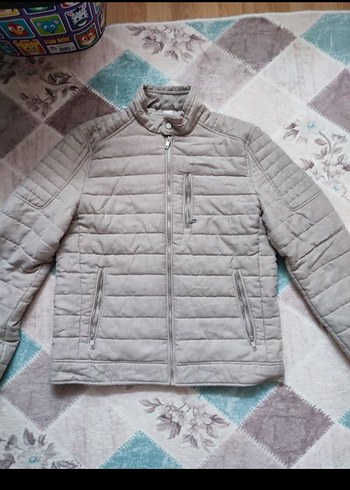 Gri Fermuarlı Erkek Mont - Görsel 2