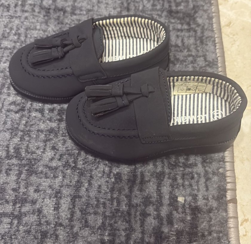 Lacivert Püsküllü Erkek Çocuk Özel Ayakkabı - Görsel 4