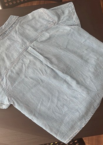Mavi Jeans Nakışlı Düğmeli Kot Kadın Gömlek