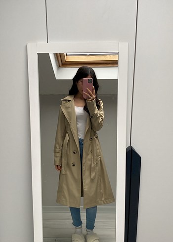 Bej Trençkot - Görsel 2