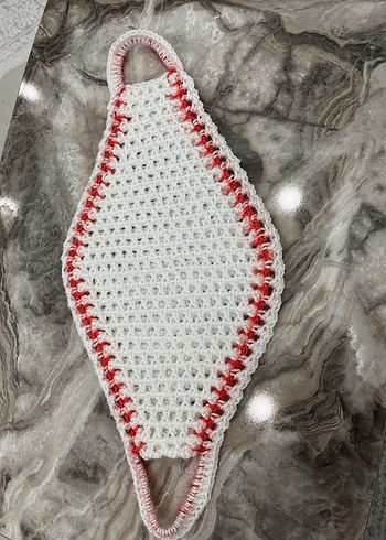 El Örgüsü Beyaz Banyo Süngeri - Görsel 2