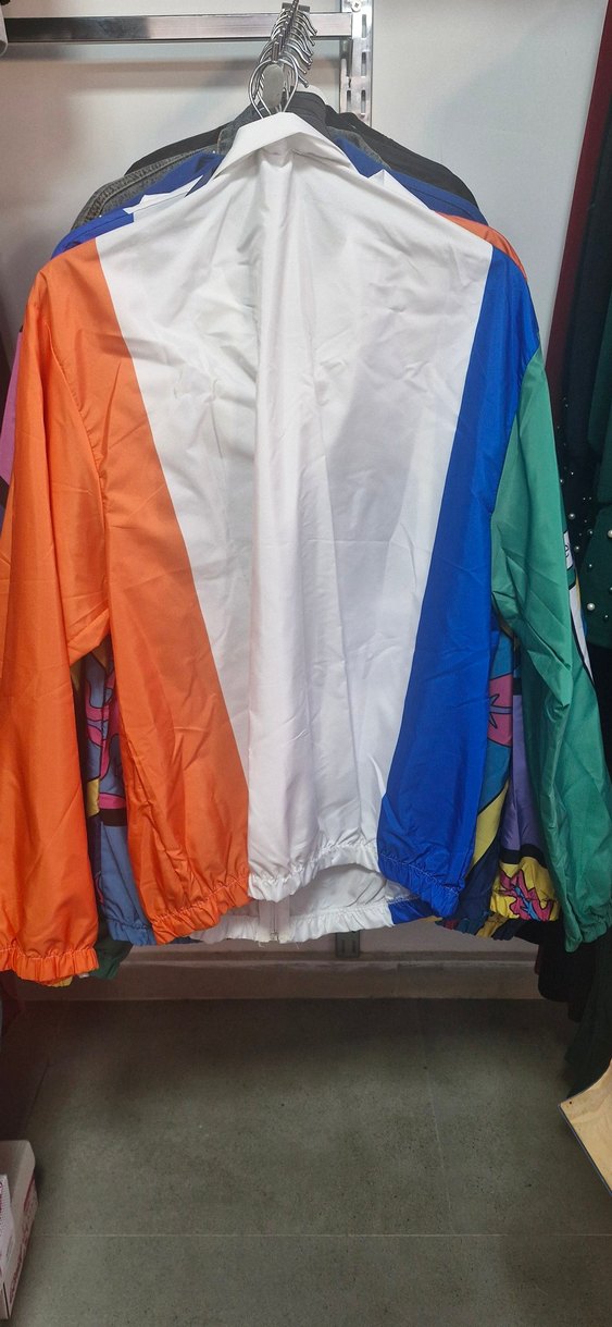 Renkli Kadın Fermuarlı Yağmurluk - Görsel 2