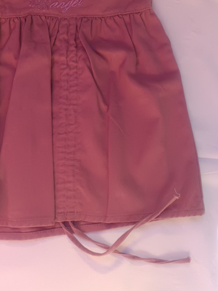 Düğmeli Pembe Nakışlı Etek - Görsel 3