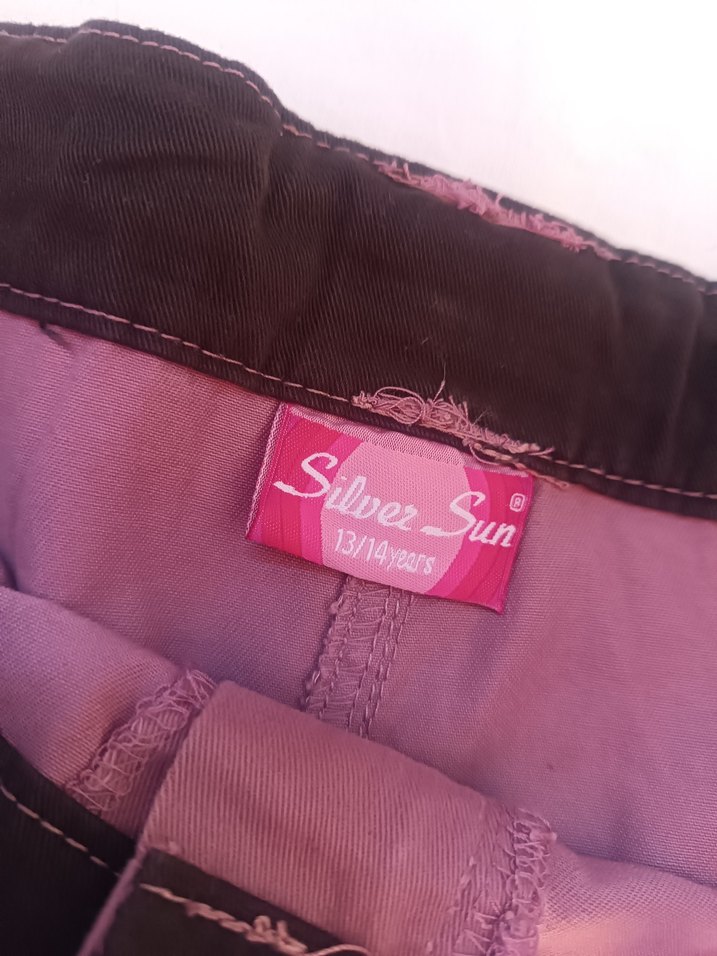 Düğmeli Pembe Nakışlı Etek - Görsel 4