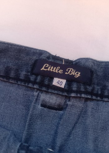 Kot Düğmeli Denim Etek LTB MARKA - Görsel 3