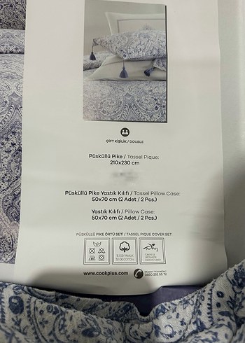 karaca sarah anderson çift kişilik pike seti - Görsel 3