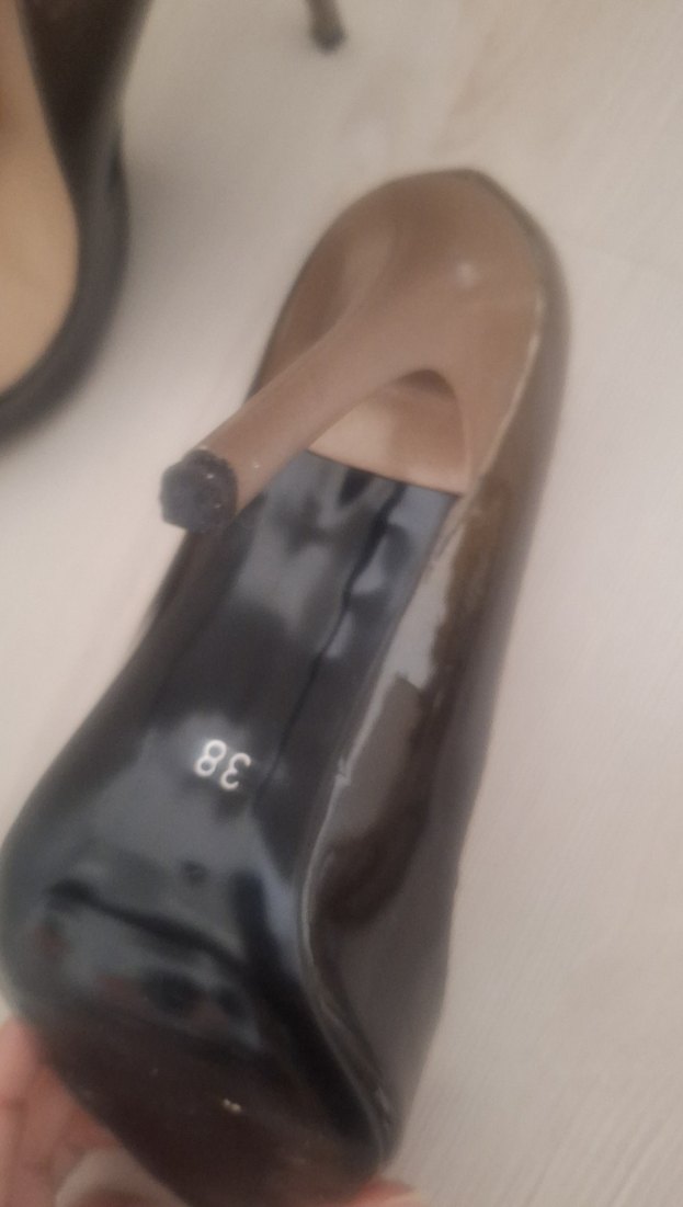 Klasik Parlak Kahverengi Stiletto Topuklu Ayakkabı - Görsel 3