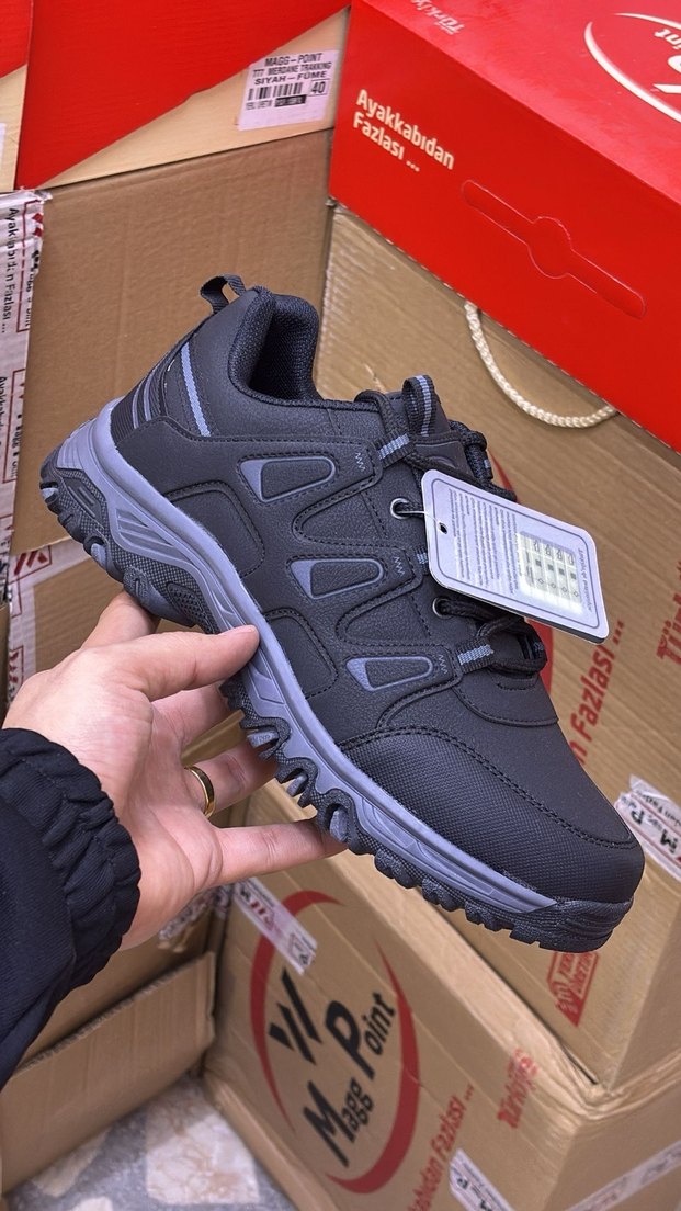 Magg Point Siyah Gri Bağcıklı Erkek Outdoor Ayakkabı - Görsel 2