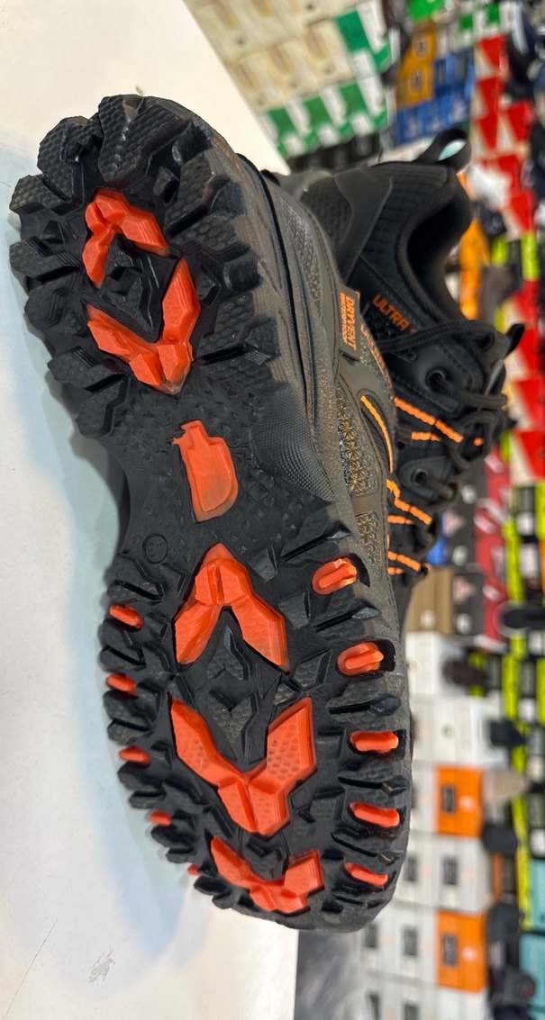 Erkek Siyah Turuncu Spor Ayakkabı Velcro - Görsel 2