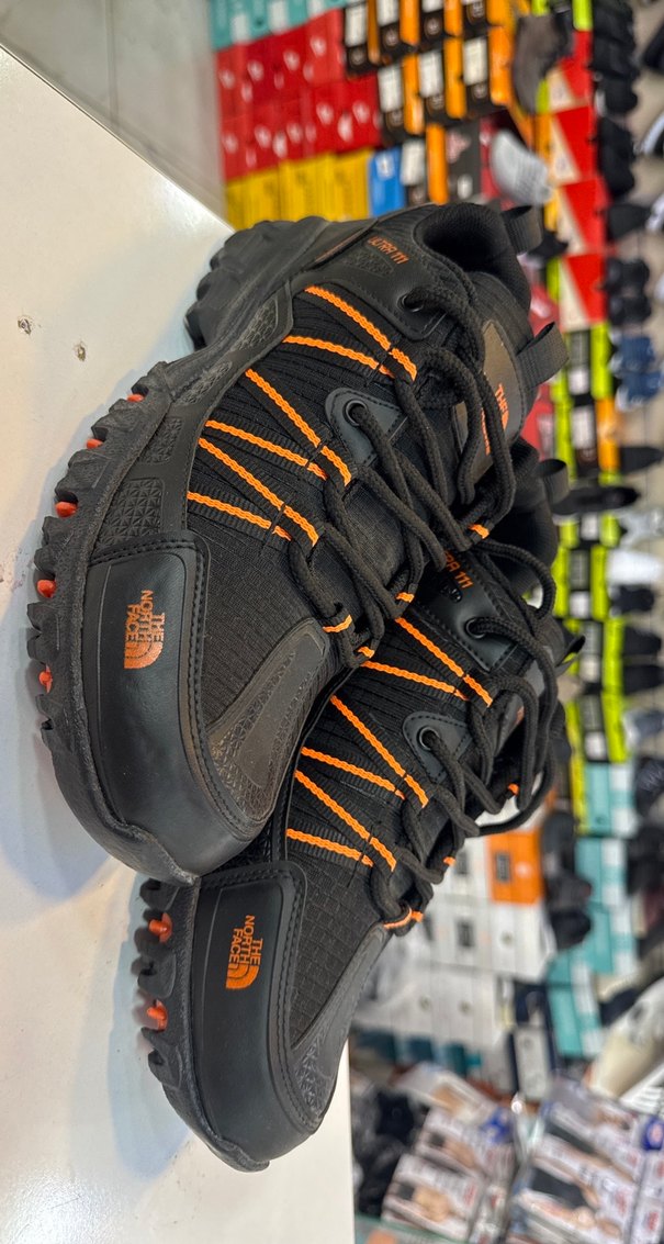 Erkek Siyah Turuncu Spor Ayakkabı Velcro - Görsel 3