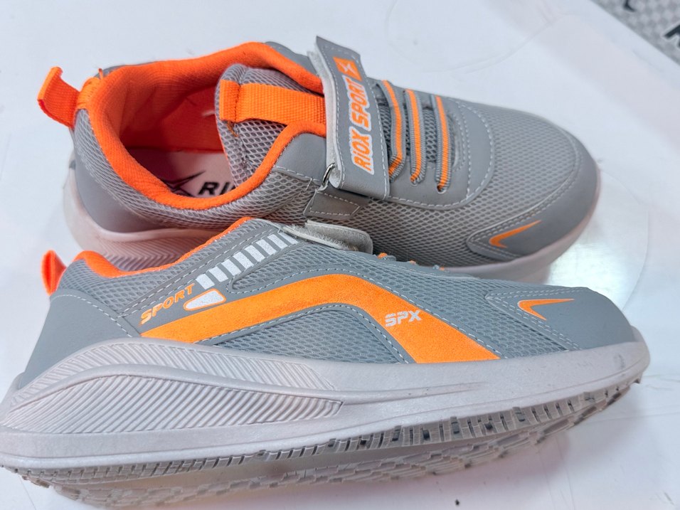 Gri Turuncu Erkek Çocuk Spor Ayakkabı - Görsel 2