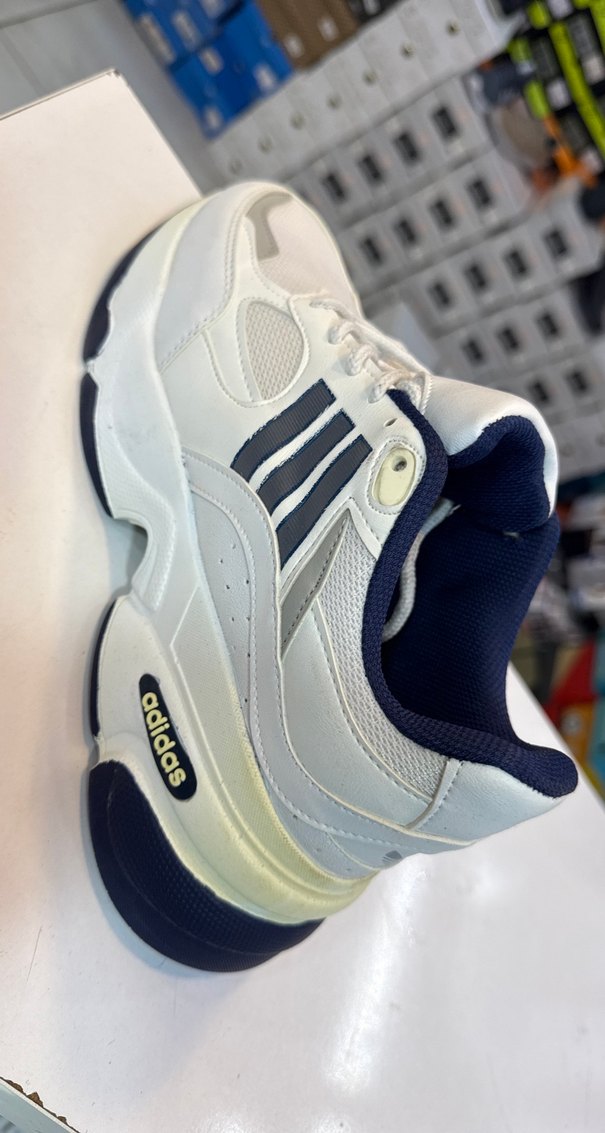 Unisex Beyaz Spor Ayakkabı Velcro - Görsel 3