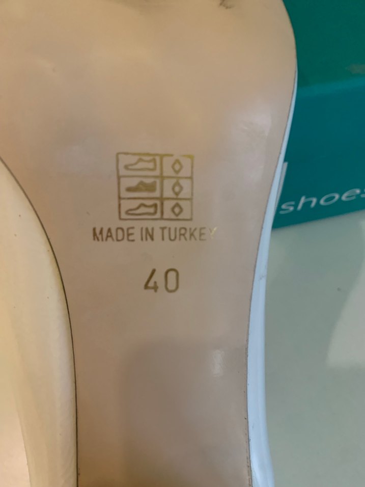 Beyaz Kalın Topuklu Kadın Ayakkabı - Görsel 3