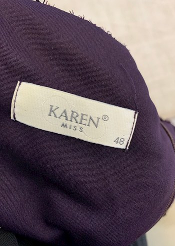 Bordo Yarım Volan Kollu Kadın Abiye Elbise - Görsel 3