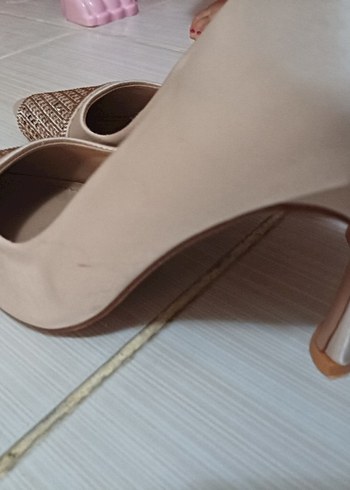 Bej Kadın Stiletto Topuklu Ayakkabı - Görsel 2