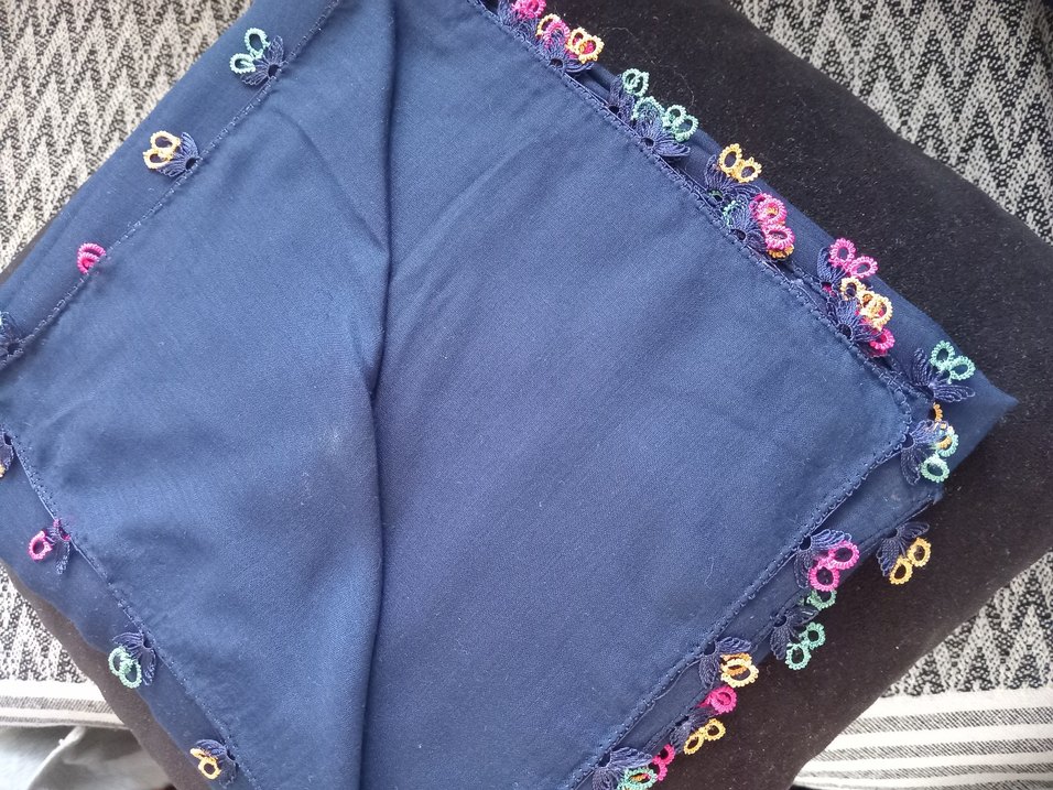 Renkli Fırfırlı Kadın Şal - Görsel 3