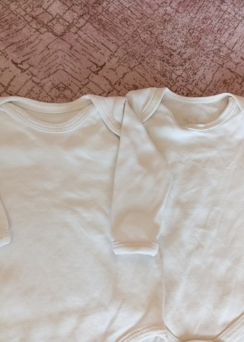 Beyaz Bebek Uzun Kollu Çıtçıtlı Body - Görsel 2