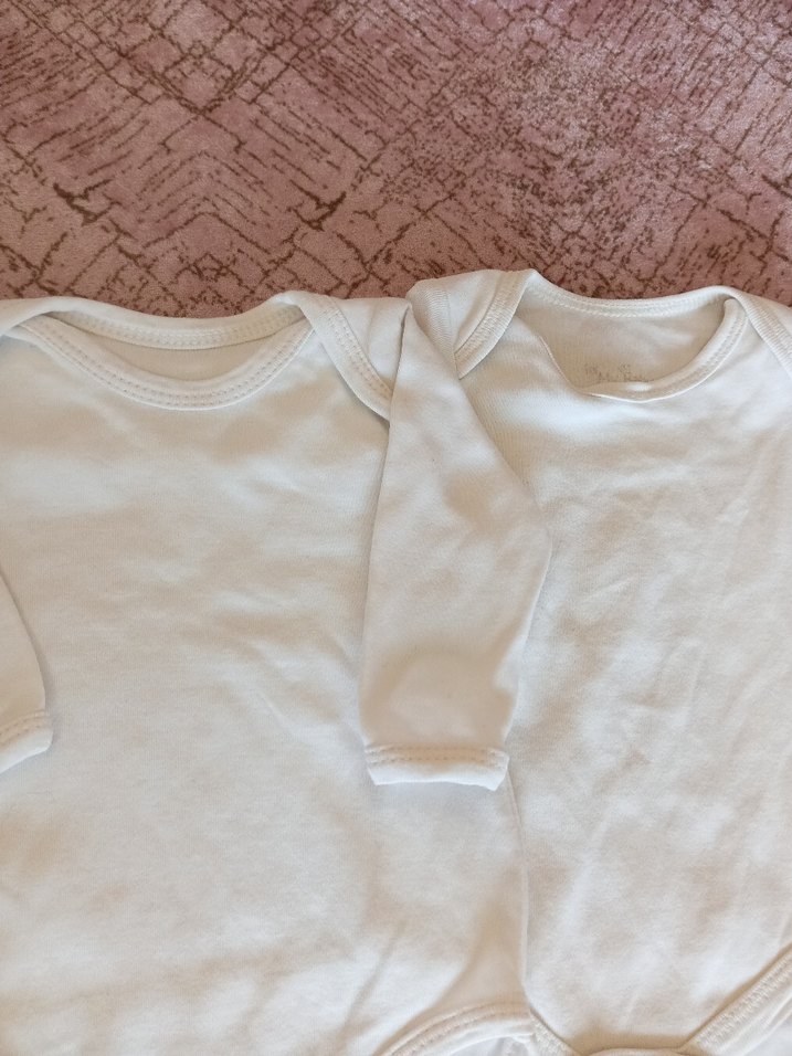 Beyaz Bebek Uzun Kollu Çıtçıtlı Body - Görsel 2