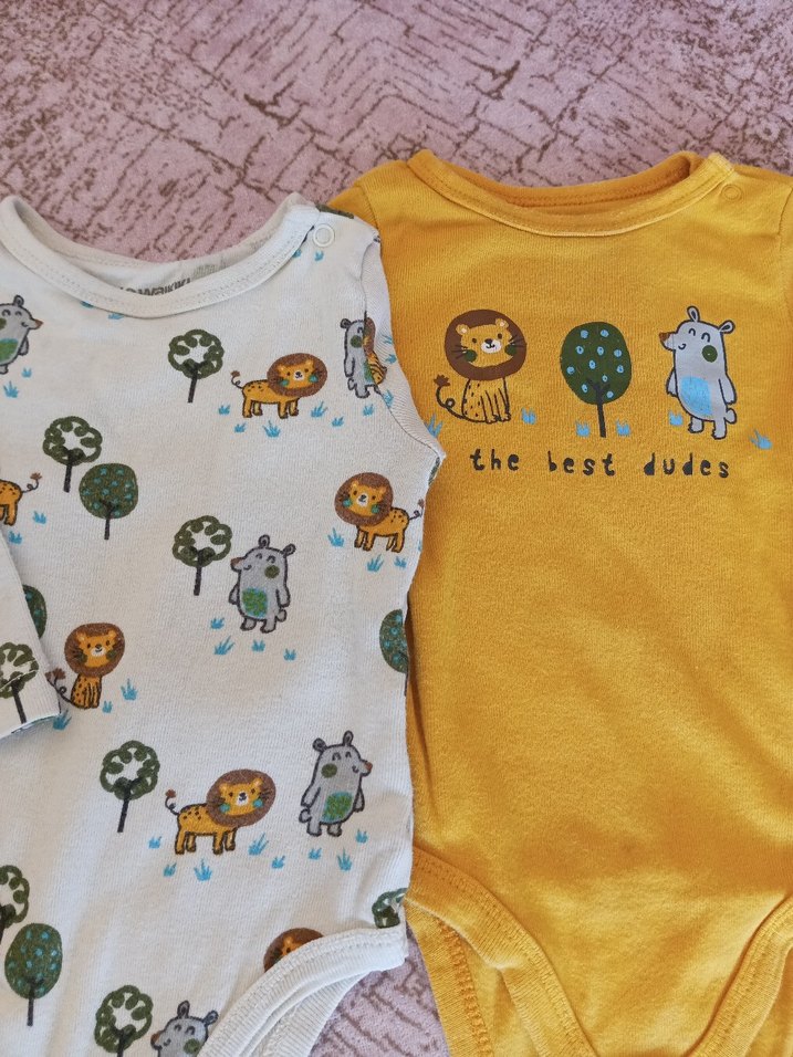 LC Waikiki Uzun Kollu Pamuklu Bebek Body Seti - Görsel 2