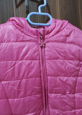 Pembe Kapitone Fermuarlı Çocuk Yelek - Görsel 3
