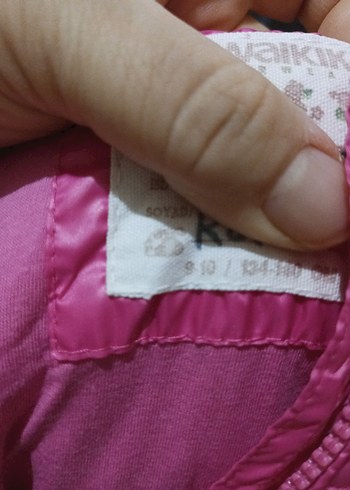 Pembe Kapitone Fermuarlı Çocuk Yelek - Görsel 7