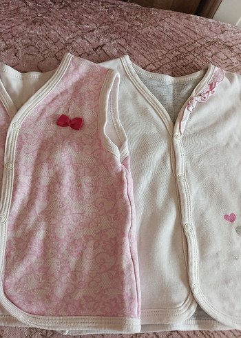 Kız Çocuk Düğmeli Penye Yelekler - Görsel 2