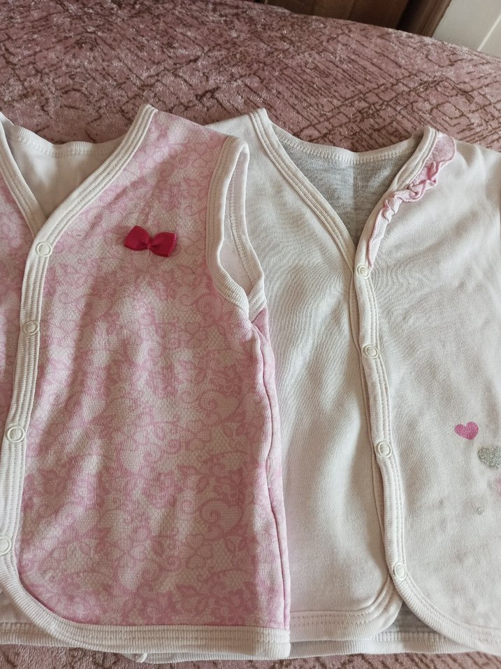 Kız Çocuk Düğmeli Penye Yelekler - Görsel 2