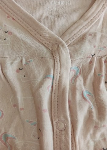 Kız Çocuk Düğmeli Pamuklu Beyaz Yelek - Görsel 3