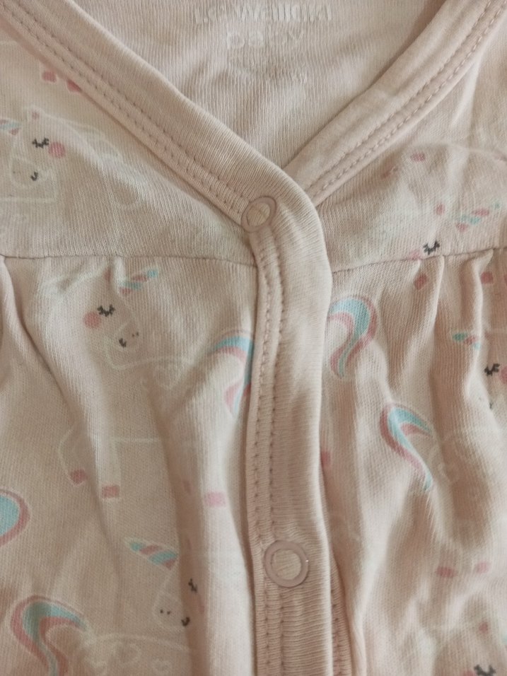 Kız Çocuk Düğmeli Pamuklu Beyaz Yelek - Görsel 3