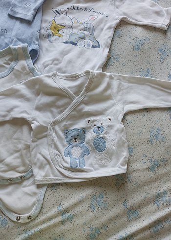 Renkli Baskılı Uzun ve Kısa Kollu Bebek Body - Görsel 7