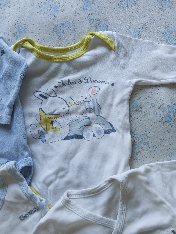 Renkli Baskılı Uzun ve Kısa Kollu Bebek Body - Görsel 4