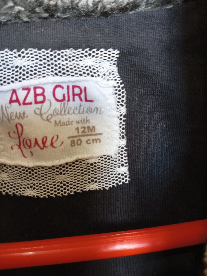 Kız Çocuk Gri Düğmeli Yelek - Görsel 4