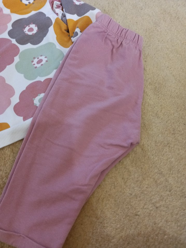 Çiçek Desenli Bebek Kız Takımı - Görsel 3